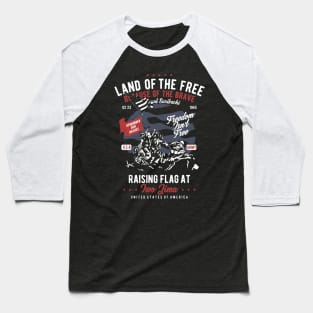 Land Of The Free Because Of The Brave Baseball T-Shirt